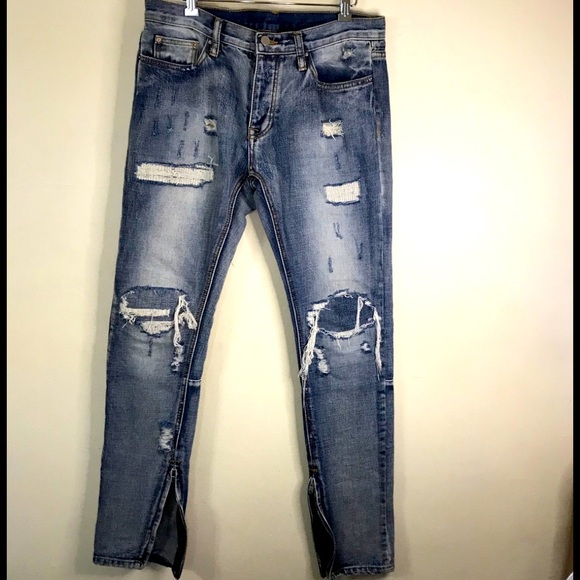 M n m l STRETCH DENIMRelaxed fitBlue jea… - Picture 9 of 16